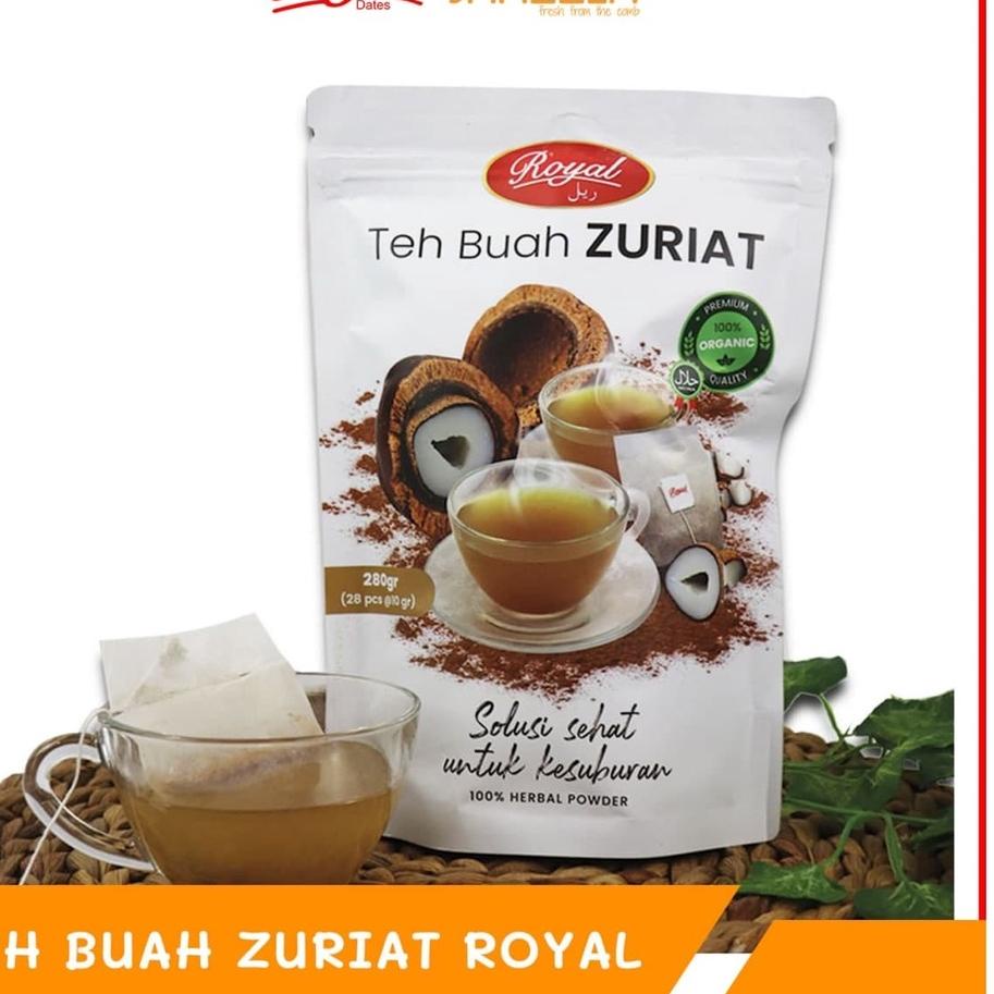 

Diskon✔️NEW! Teh Serbuk Zuriat Royal Isi 28 pcs | Promil Royal Dates Bubuk Dzuriat Doum | Program Kehamilan|RA5