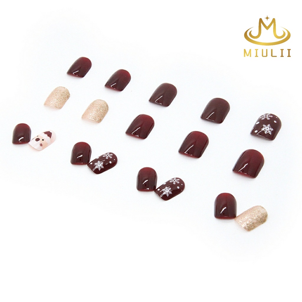 MIULII / KUKU PALSU   A0557  / 24PCS / 3D / NAIL ART / PREMIUM / CUTE / FREE LEM JELLY / KUTEK