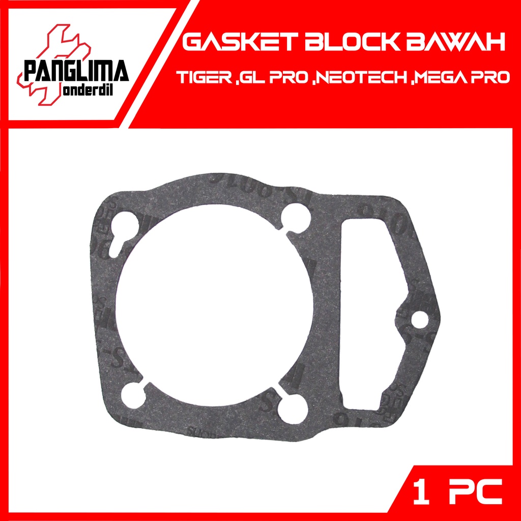 Gasket Block Bawah Tiger &amp; GL Pro &amp; Neotech &amp; Mega Pro Paking-Packing Blok Seher Cylinder-Silinder