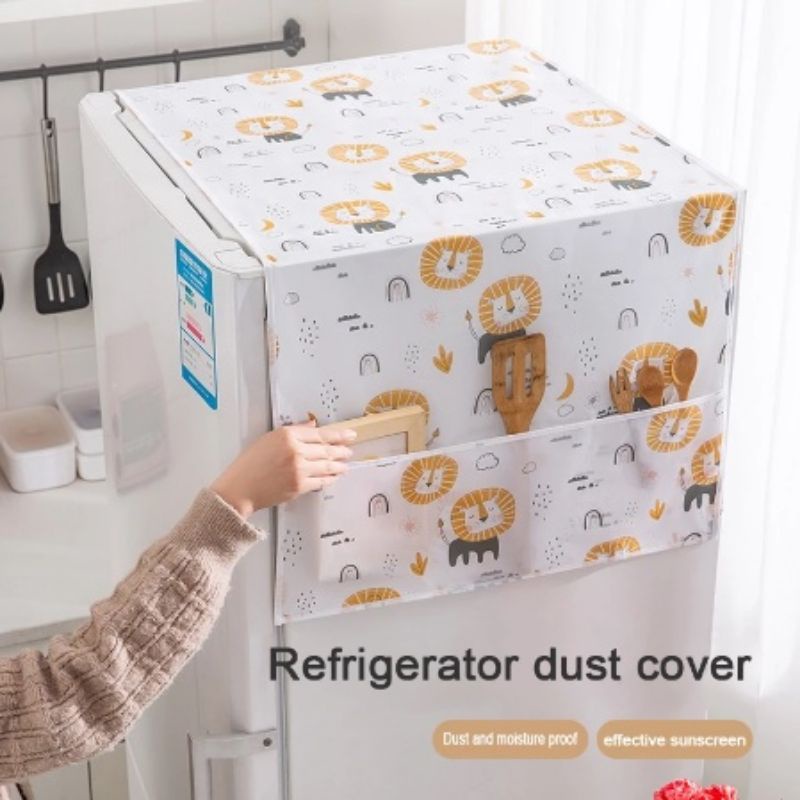 Mysunstore COVER KULKAS / COVER ALAS KULKAS / PENUTUP LEMARI ES MULTIFUNGSI COVER PENUTUP MESIN CUCI WATERPROOF