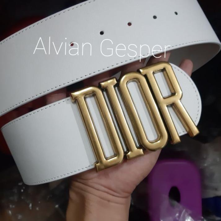 Swip up ikat pinggang wanita belt D*** 7cm edisi putih dan camel