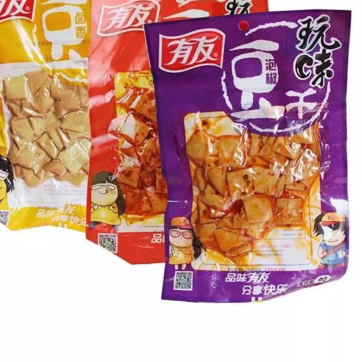 

Good--Tofu kering/ tahu kering / youyou / 友有豆腐干/mala/spicy/original