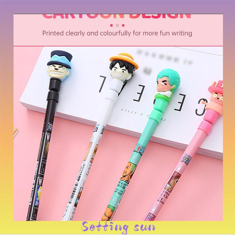 Spinning Pen Pulpen Putar Karakter Anti Stress Pena Mainan Anak Spinner Balance One Piece TN