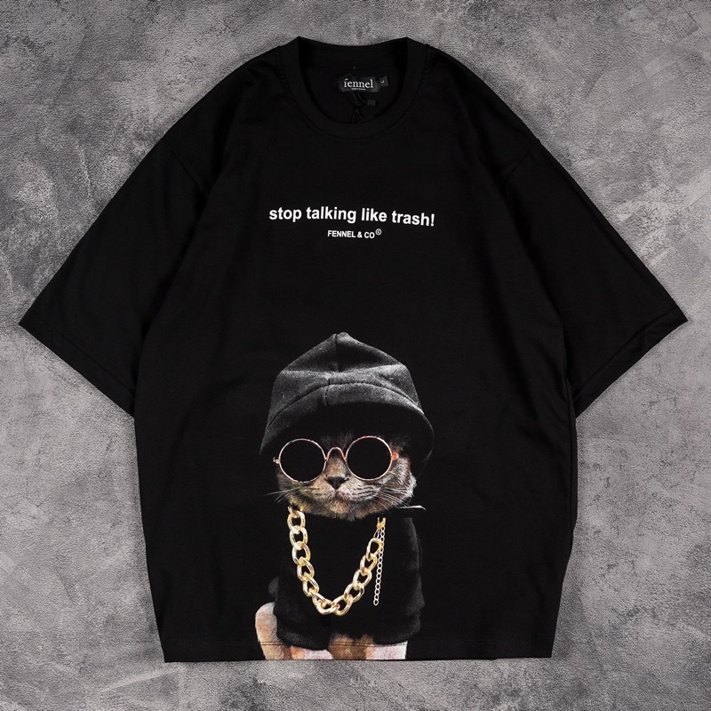 GSC - Baju KAOS OVERSIZE SAN ANDREASS / Kaos Oversize Terbaru-stop talking hitam