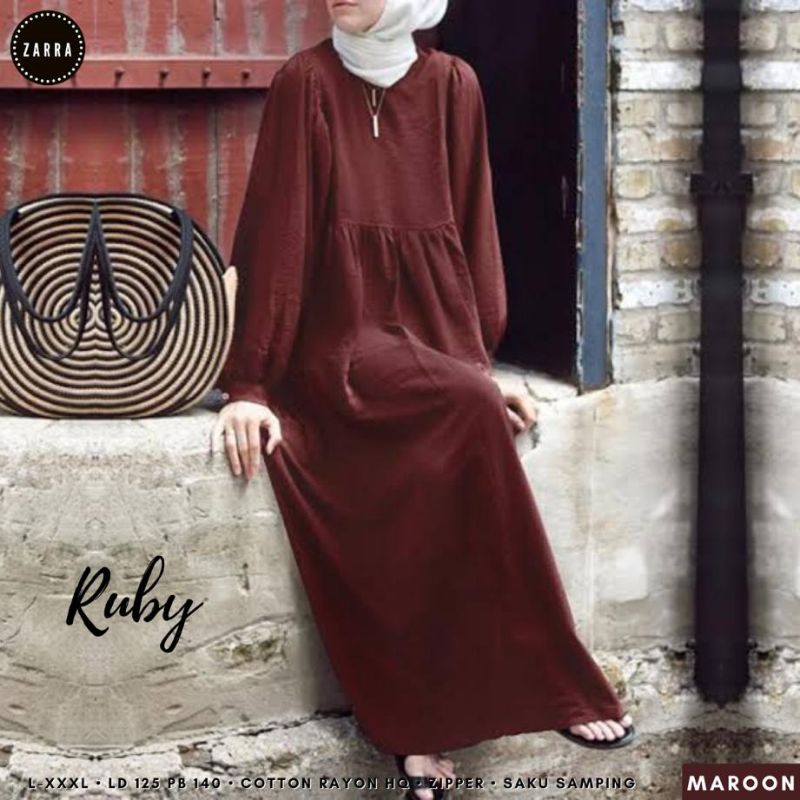 (BISA COD) #GAMIS JUMBO LD 125cm ) RUBY DRES WANITA TERBARU