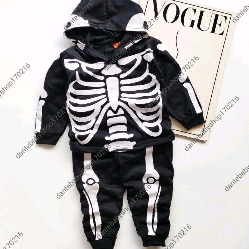 BAJU KOSTUM HALLOWEN ANAK SETELAN ANAK LAKI LAKI UNTUK UMUR 1-10TAHUN