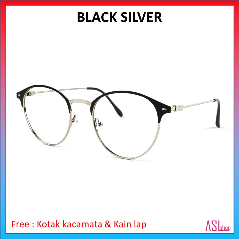 FRAME DAN KACAMATA MINUS KOREA (1920)+ LENSA BLUERAY/PHOTOCROMIC