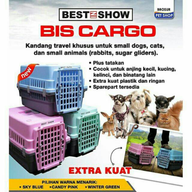 Jual BIS Cargo pet cargo pet carrier kandang kucing Shopee Indonesia