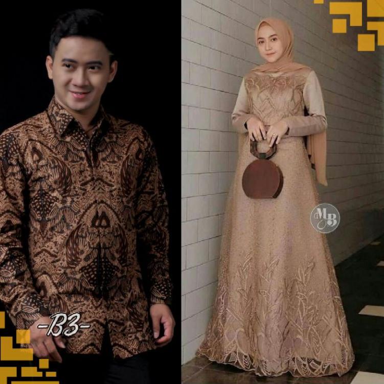 [KSN.18Oc22ѕ] BAJU SARIMBIT PASANGAN KEBAYA BROKAT MODERN BATIKFASHION WANITA GAMIS SYAR'I BATIK PRI
