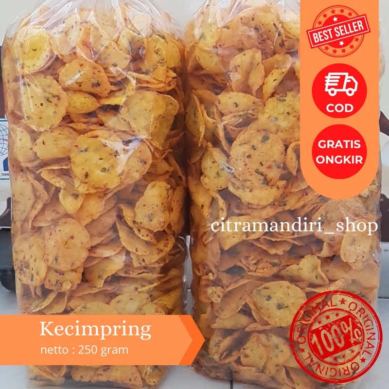 

GEMBLONG / KECIMPRING / COMRING TIPIS SNACK KHAS KUNINGAN