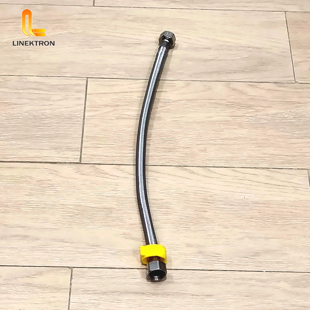 SELANG FLEXIBLE WASTAFEL JET CLOSET PANAS DINGIN DRAT 30 40 50 CM