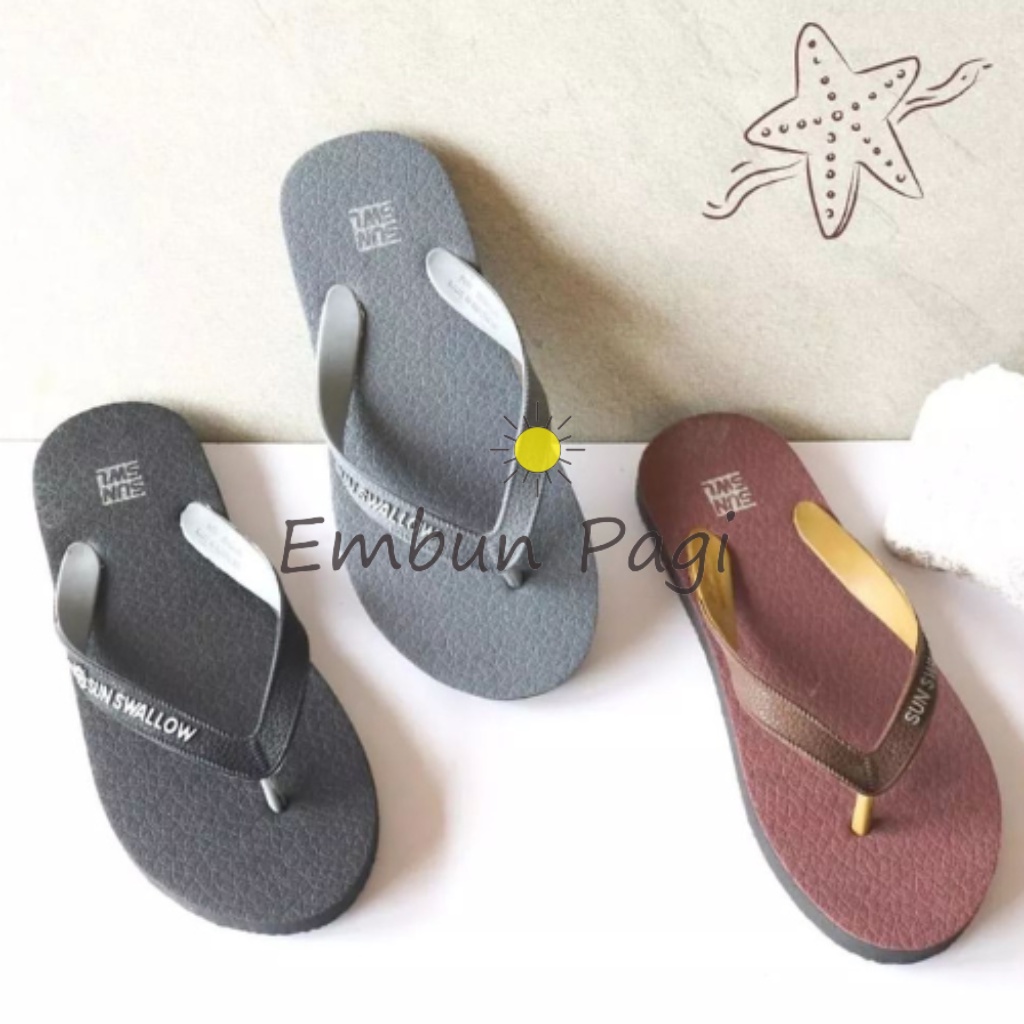 Sandal Jepit Pria Men Wave Trek / Track Warna Sun Swallow Ukuran 11