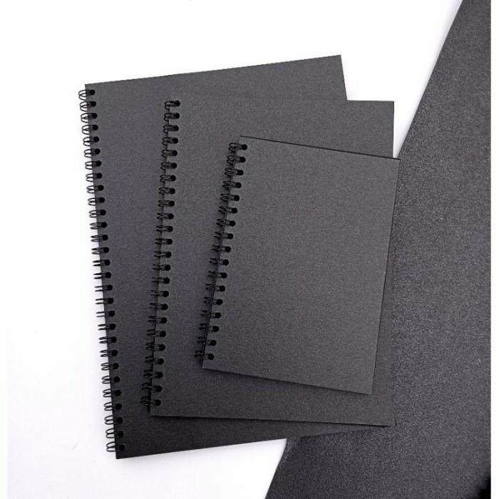 

Unik Sketchbook Black Paper/Notebook Hitam Polos/Sketsa Polos/A4/A5/A6/B5 Terlaris