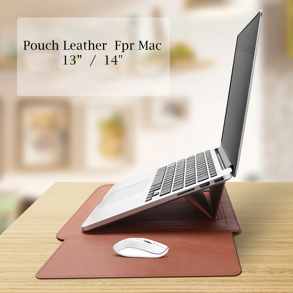 Tas Laptop Pouch Laptop Pouch Macbook Tas Kulit Laptop 13 inch 14 inch Laptop Leather Bag