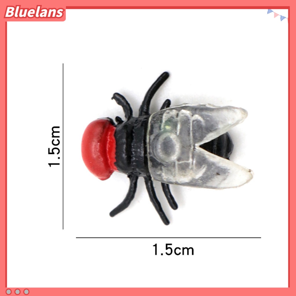 20pcs Mainan Simulasi Lalat Mini Anti Pudar Untuk Properti Pesta Halloween