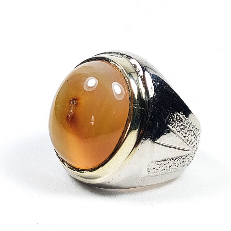 BATU AKIK COMBONG SAGA JANTAN NATURAL CHALCEDONY KODE 02223
