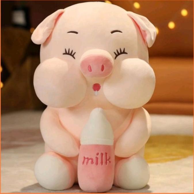 Boneka Babi Pakai Dot Lucu