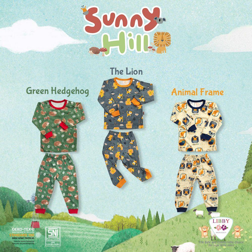 Libby Baby Setelan Panjang motif kancing pundak Big Size - Enchanted Wild- Libby baju anak