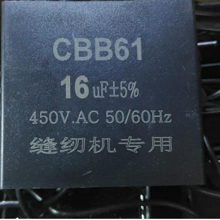 trxg5G0s--Kapasitor 16UF -+5% 400VAC / Kapasitor Dinamo Mesin Jahit High Speed