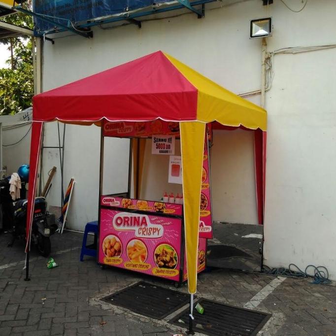 tenda cafe sistem bongkar pasang ukuran 2x2