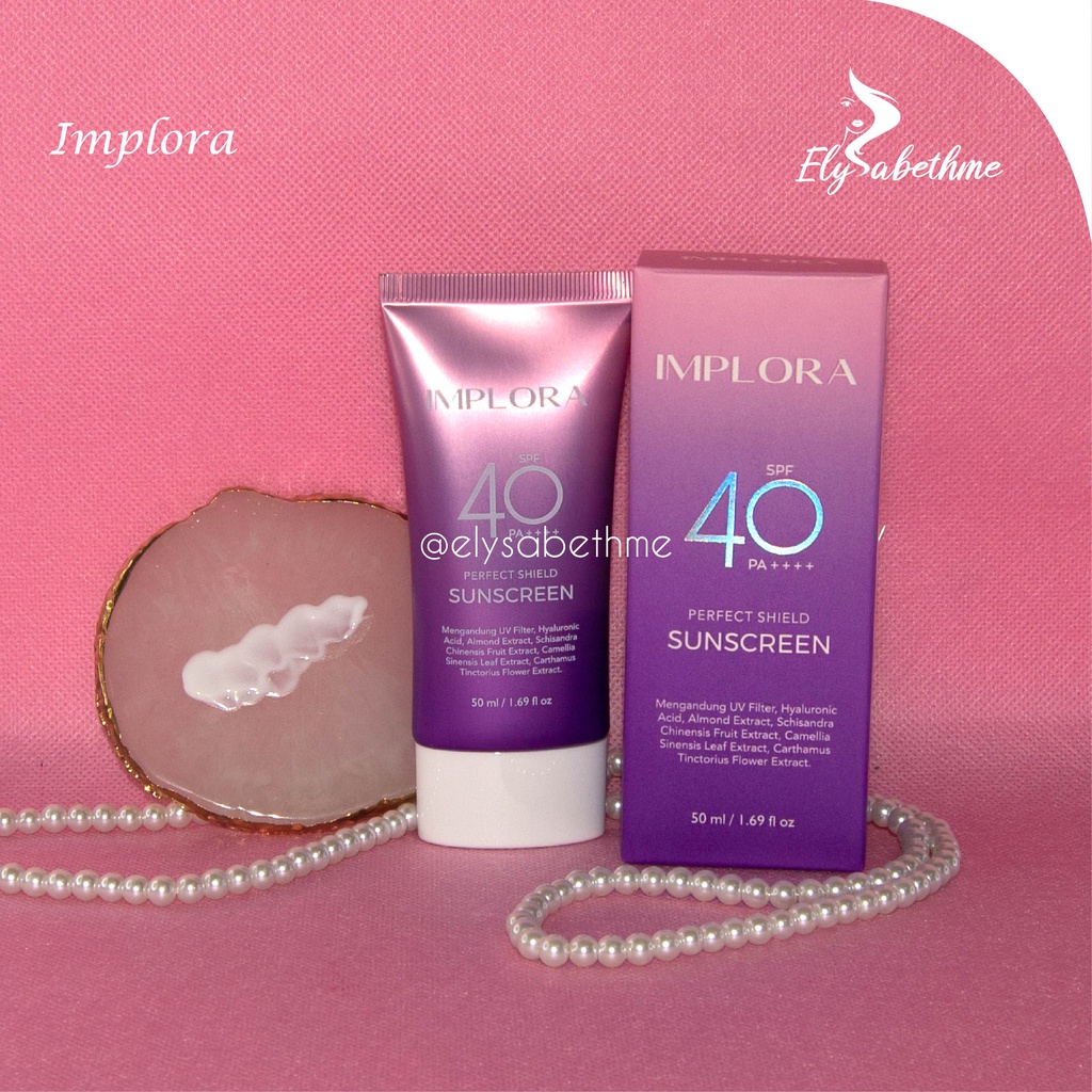 ✿ELYSABETHME✿ Implora uv shield sunscreen spf40 sunblock pelindung wajah dari matahari UVA UVB