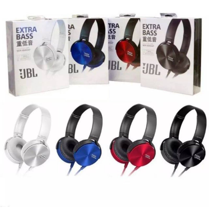 Headphone Headset Bando JBL XB-450 Extra Bass Stereo High Quality