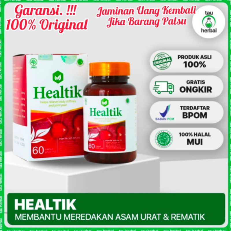 HEALTIK OBAT HERBAL REMATIK DAN ASAM URAT - HEALTIK ASLI ORIGINAL BPOM