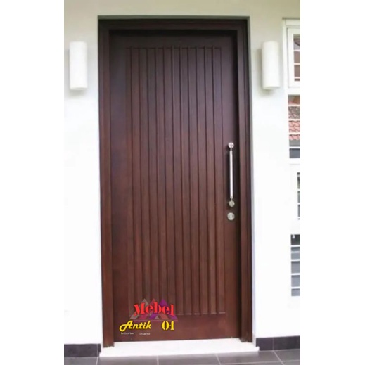 Pintu kamar jati minimalis