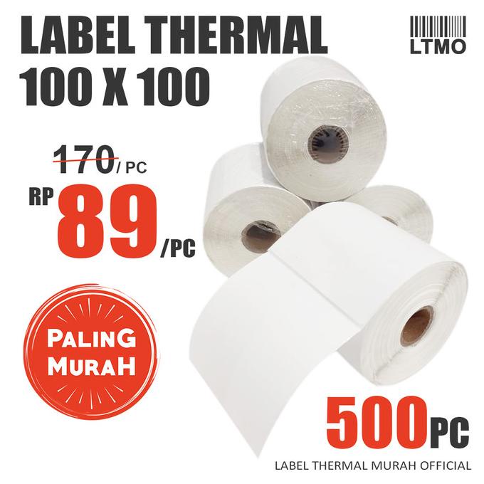 

Label Barcode MURAH 100 x 100 kertas stiker thermal