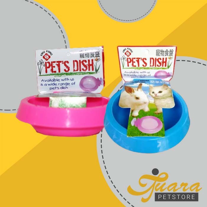 Tempat Makan hewan Gantung PETS DISH Oval pet bowl kucing kelinci