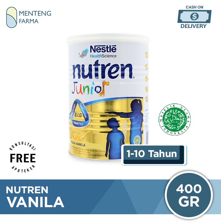 Nutren Junior 400 Gram - Susu Pertumbuhan Anak 1 - 10 Tahun