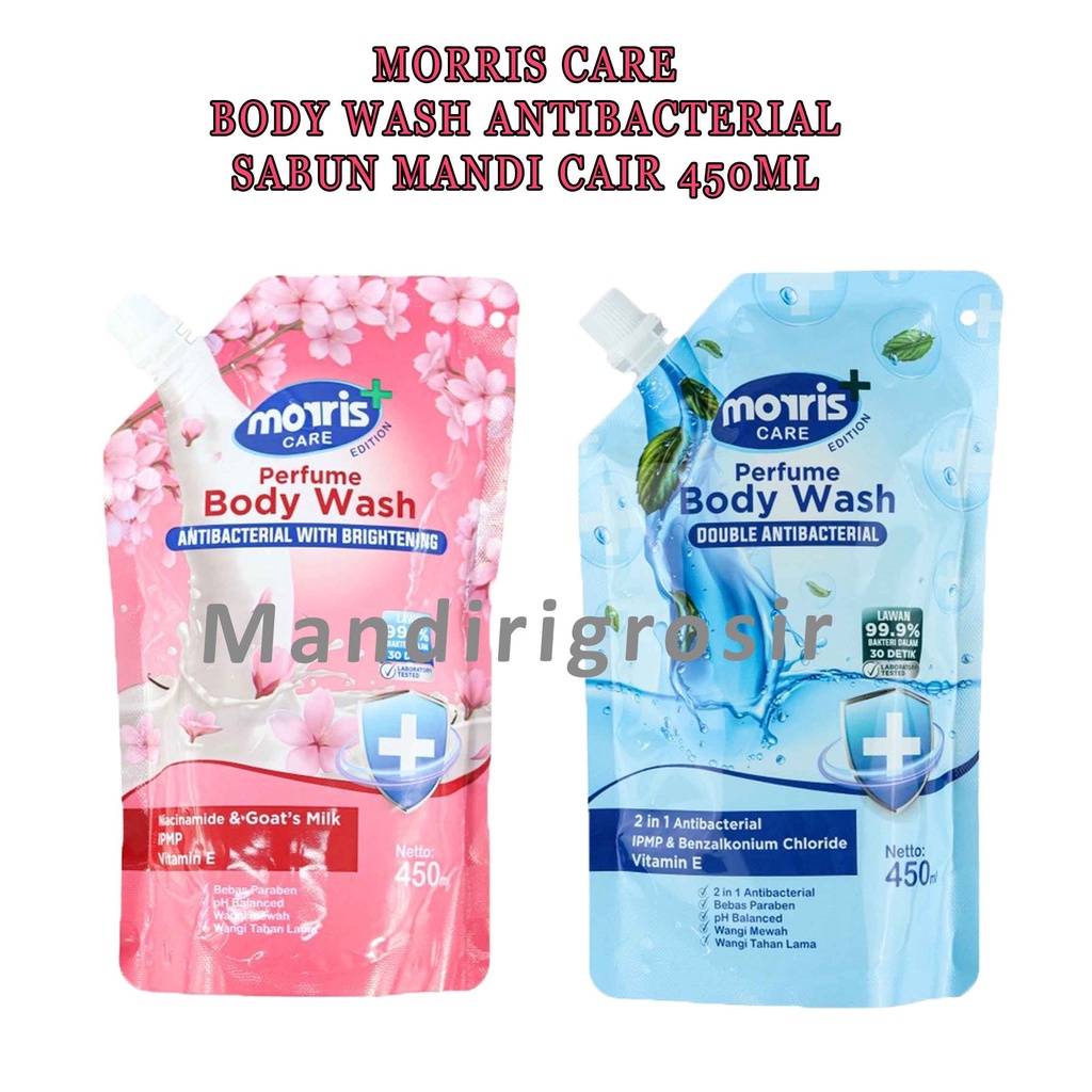 Body Wash * Morris  Care * Perfume Antibacterial * Sabun Mandi Cair 450ml