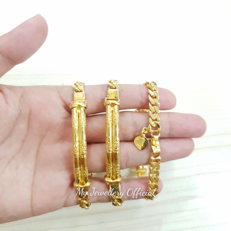 Gelang Rantai Bambu 2 - Mas Penang