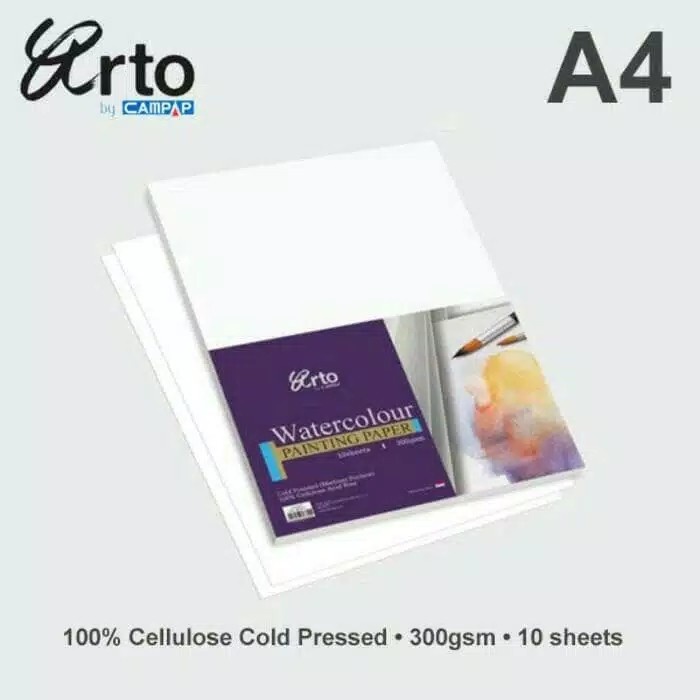 

Hot Sale Arto Watercolour Paper A4 - 300Gsm - Cellulose Trendi