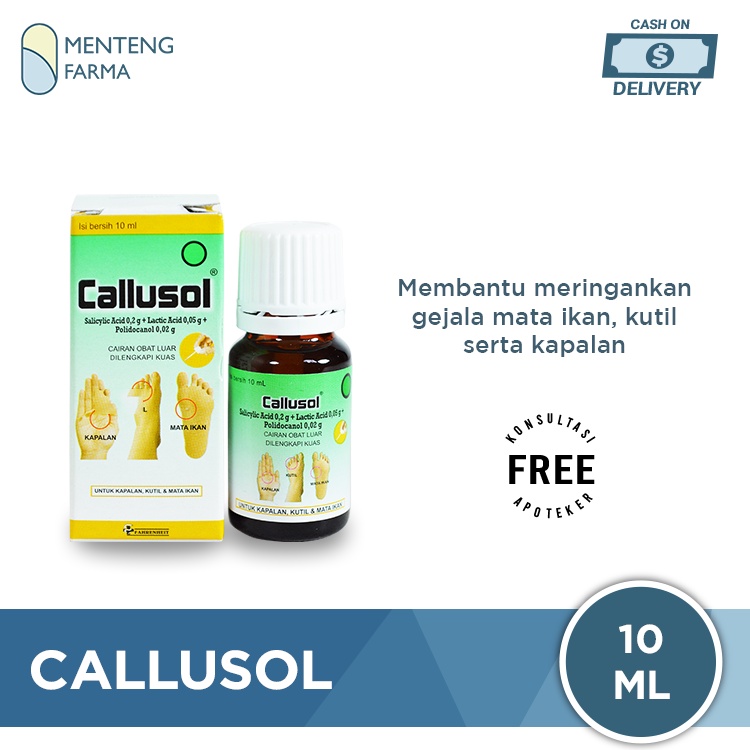 Callusol - Obat Tetes Untuk Atasi Mata Ikan, Kutil, dan Kapalan