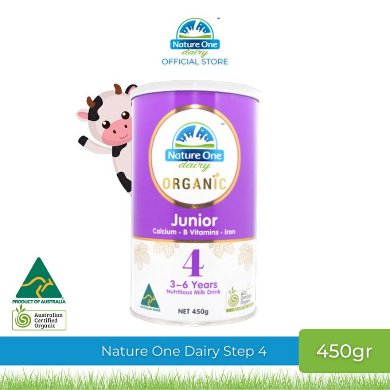 Susu Nature One Dairy Organic Baby Formula Step 1/2/3/4 450gram/900gram