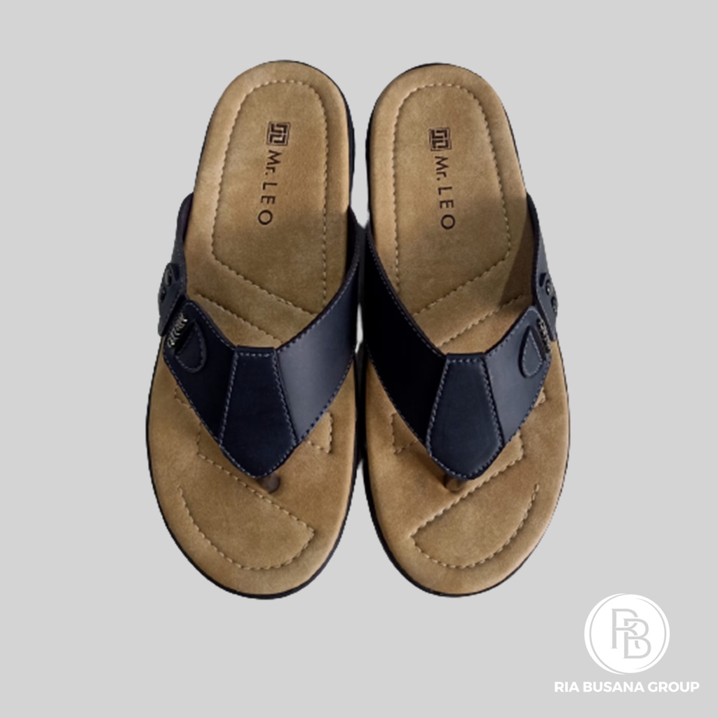Ria Busana - Mr. Leo - Sandal Dewasa Pria Art. LTRPO1HITAM