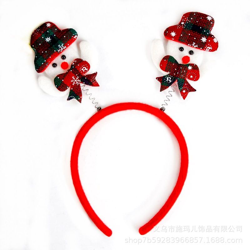 BANDO Natal Rusa Bulu Bando Rusa Merah Kado Christmas Deer Headband