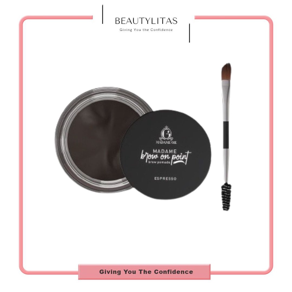 Madame Gie Madame Brow On Point – Make Up Eyebrow Pomade Cream Pensil Alis Waterproof