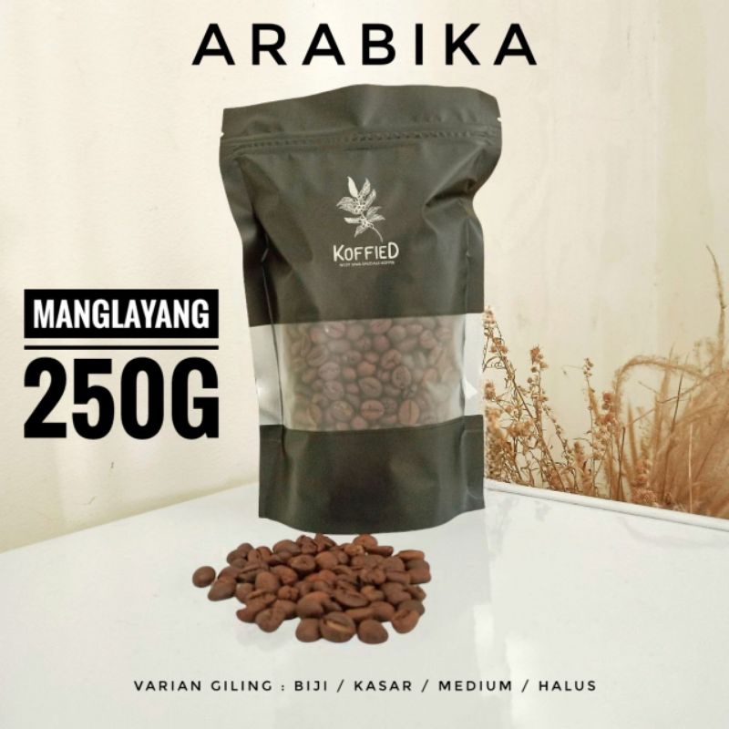 

Kopi Roasted Bean Manglayang ARABIKA MANGLAYANG Premium Jawa Barat 250g