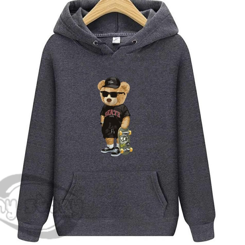 Tren Terbaru Hoodie Premium Sweater Bear skateboard Hoodie Pria Distro FouRD 4D Original Tebal Size 