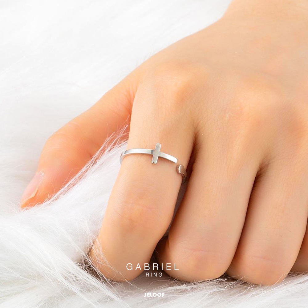 Jeloof - Cincin Gabriel | Gabriel Ring | Cincin Titanium | Cincin Stainless Steel Adjustable