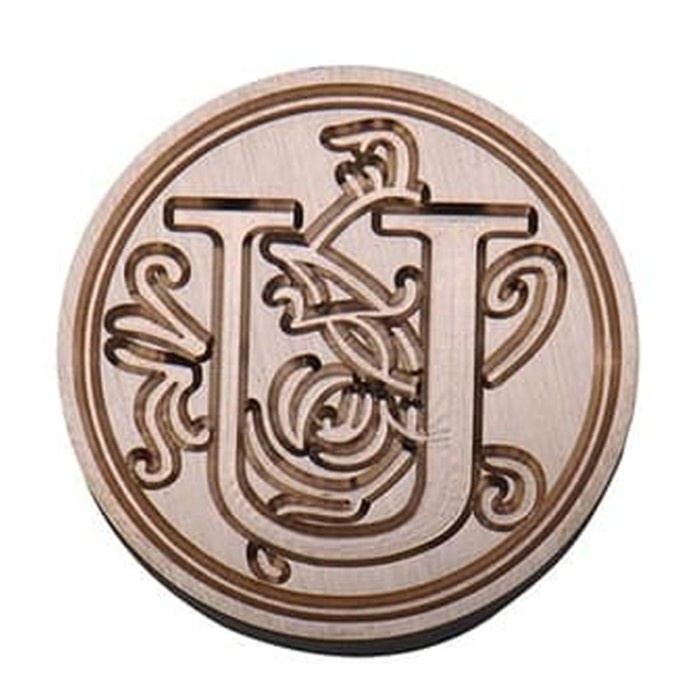 

Nikmati (U-Z) Wax Seal Stamp Alphabet Segel Surat Vintage Kepala Stempel Lilin Gilaa!!!