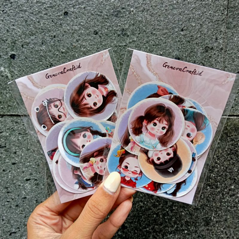 

[bisa cod] 15pcs stiker dekorasi stiker girls animation stiker seal packaging stiker logo olshop stiker dekorasi journal | stiker seal packaging logo dll