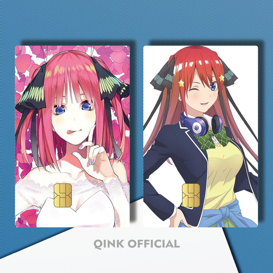 STIKER KTP CUSTOM ANIME NINO NAKANO WALLPAPERS GOTOUBUN 8CN9K/JVHYB/ GARSKIN KARTU AESTHETIC NINO NA