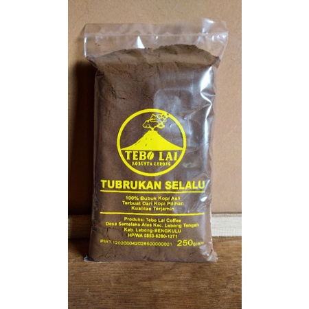 

Tebo Lai KOPI TUBRUK ROBUSTA asli tanpa campuran