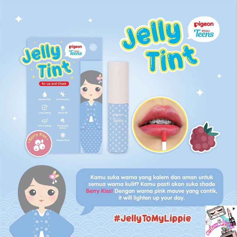 ☃️Cutezz_Ching1☃️Pigeon Teens Jelly Tint - Lip Tint