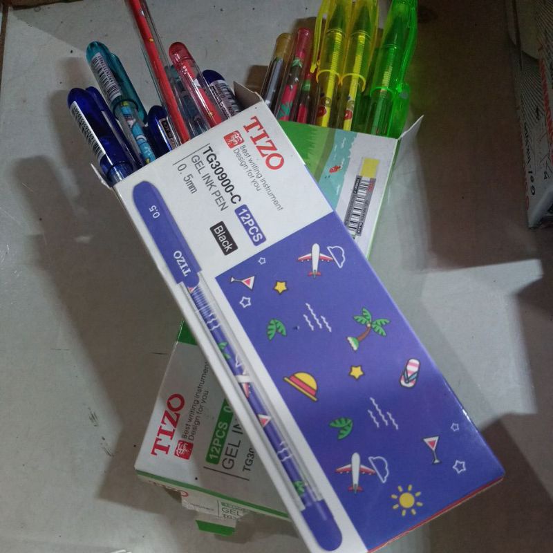 

tizo gel ink pen bolpoin pulpen ballpoint pena balpoint bolpen