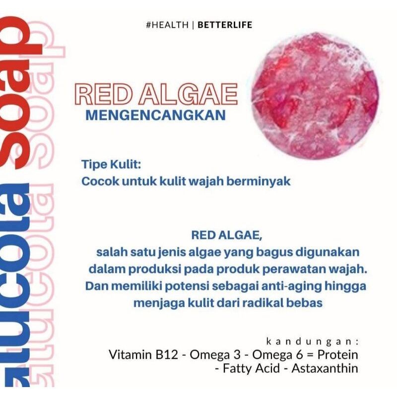 Sabun Pencuci Muka untuk berjerawat, berminyak Glucola Soap MCI isi 6 atau satuan
