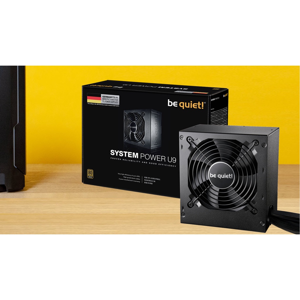 be quiet! SYSTEM POWER U9 400W - 80+ Bronze Certified - Garansi Resmi